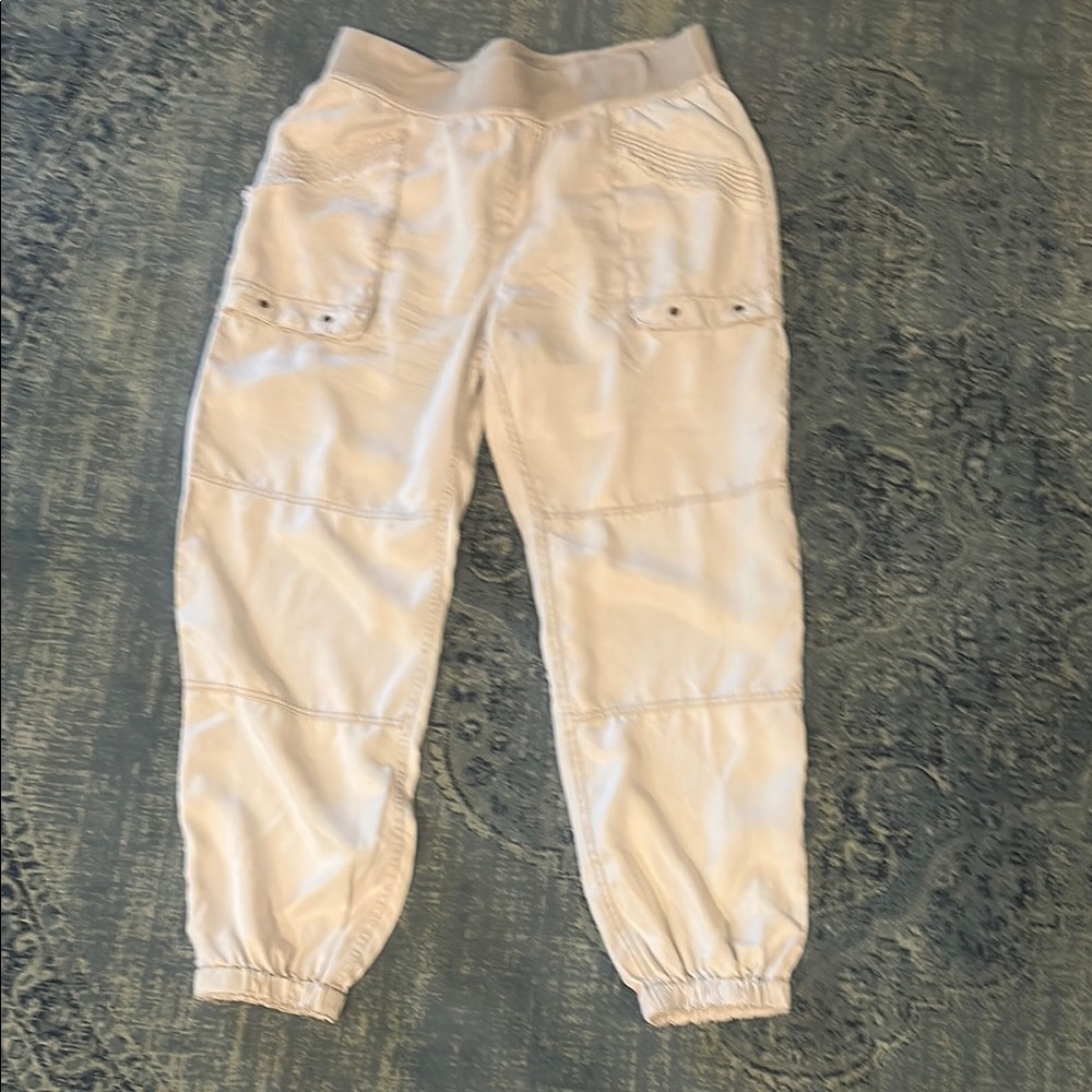 XCVI Cream Cargo Jogger Pants